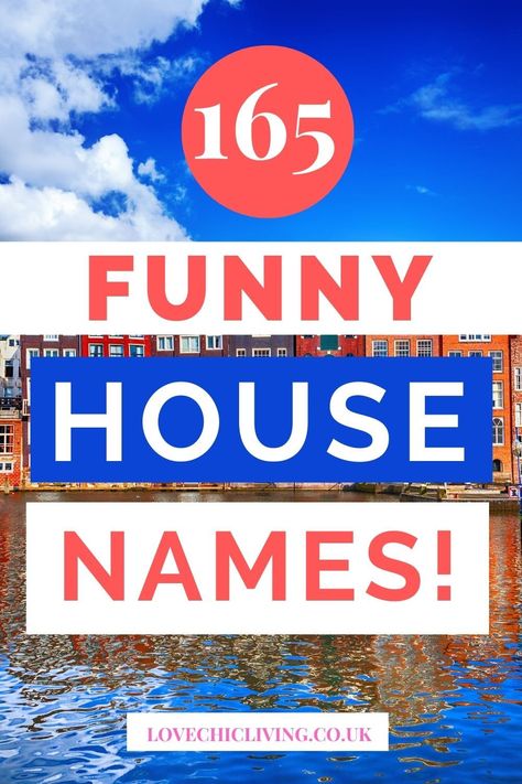 Sick of generic house names? Inspire your neighborhood with hilarity and charm! Discover 165 of the funniest and most clever house names that'll have you grinning from ear to ear. From beach hideaway monikers to popular puns, we've got a house name for every personality and style. Curious? Click to read the full list and let's start laughing! Funny Life 360 House Names, Pun Names, Beach House Names, Cottage Names, Funny Nicknames, Funny House, House Funny, House Name, Beach Humor