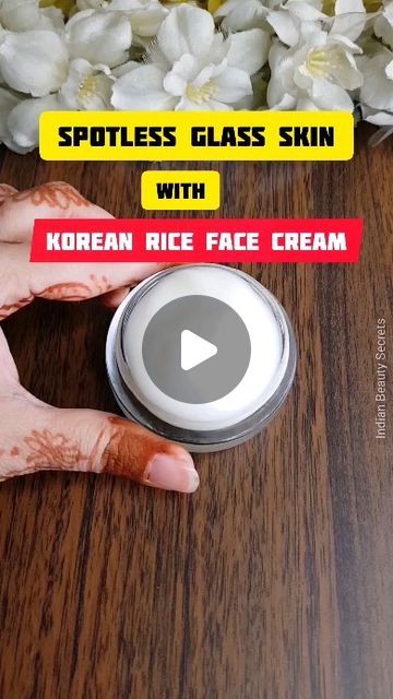 YAMINI on Instagram: "Achieve Spotless Korean Glass Skin with Home Rice Face Cream.

Follow @indianbeautysecrets for more such updates.

#skin#skincare#insta#instagood#instagram#skinbrightening#brightskin#glowingskin#facemask#facepack#reels#viralreels#pigmentation#acne#pimples#darkspots#antiaging#wrinkles#finelines#clearskin#korean#koreanskincare#koreanglassskin." Korean Home Made Face Mask, Rice Cream For Skin, Korean Glass Skin Face Mask, Rice Face Mask For Acne, Rice Cream For Face, Rice Face Cream, Korean Face Cream, Rice Water For Face, Face Pack At Home