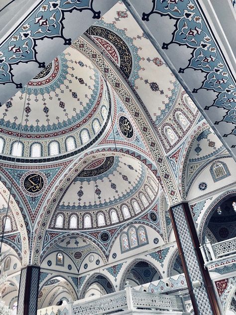 Sultan Ahmed Mosque, Central Mosque, Mosque Art, Arte Grunge, Mosque Architecture, Blue Mosque, Beautiful Mosques, Islamic Art Pattern, Islamic Wallpaper