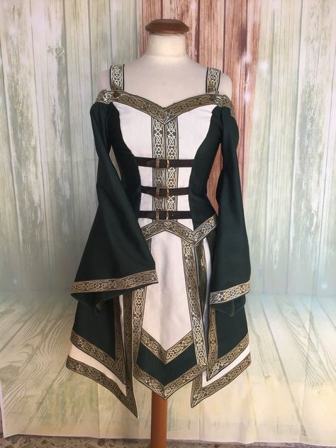 Celtic dress for larp fantasy | Etsy Celtic Dress, Womens Costumes, Fantasy Dresses, Fantasy Gowns, Medieval Clothing, Fantasy Costumes, Fantasy Dress, Fantasy Clothing, Fantasy Fashion