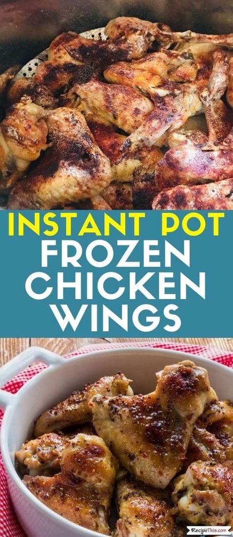 Instant Pot Frozen Chicken Wings. How to instant pot frozen chicken wings. Cook times, seasonings, getting wings crispy and so much more is included in our ultimate guide to cooking instant pot chicken wings from frozen. #instantpot #instantpotrecipes #instantpotchickenwings #chickenwings #frozenwings Instapot Chicken Wings, Pressure Cooker Wings, Chicken Wings From Frozen, Wings From Frozen, Pressure Cooker Chicken Wings, Instant Pot Frozen Chicken, Instant Pot Chicken Wings, Cook Frozen Chicken, Wings Crispy