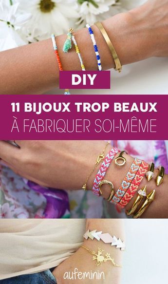 Ces DIY spécial bijoux pour fabriquer ses bracelets, colliers, boucles d'orteilles, etc. soi-même. Des idées d'ateliers bricolage qu'on adore. Diy Fashion Trends, Diy Ring, Diy Workshop, Jewelry Diy Bracelets, Diy Tags, Create Diy, Summer Diy, Special Jewelry, Diy Schmuck