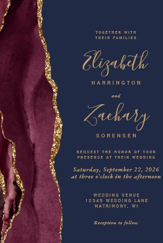 59+ Navy Burgundy Agate Gifts on Zazzle Dark Wedding Invitations, Afternoon Wedding, Dark Wedding, Wedding Paper, Wedding Plans, Purple Gold, Wedding Invitation, Wedding Venues, Wedding Planning