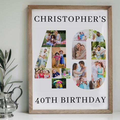 Celebrate birthdays in style with our stunning collection of birthday posters! From elegant designs to fun and colorful prints, we have the perfect poster to make any birthday extra special. Hang them up at parties or give them as gifts, these posters will add a touch of joy to any celebration. #birthdaydecor #birthdayposters #partydecor #wallart #celebration #homedecor #birthdayparty #giftideas #walldecor #posterart Board With Pictures, Bday Picnic, Square Portrait, Number 40, Birthday Photo Collage, Birthday Posters, Turning 40, Personalized Posters, Welcome Poster