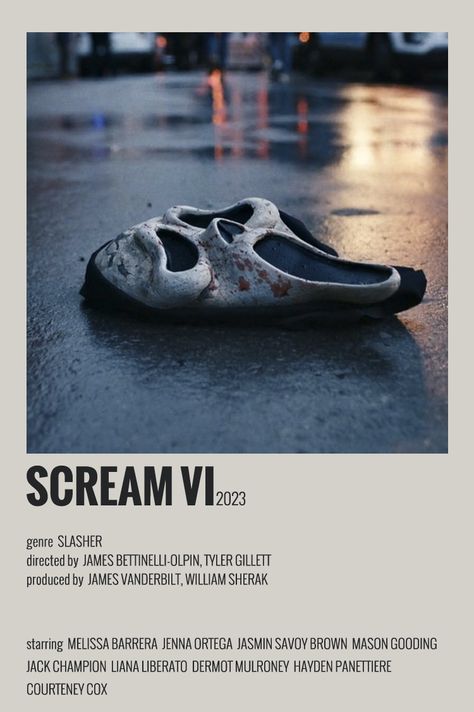 Polaroid Frame Template, Scream 6 Movie, 2023 Movies, Scream Movie Poster, Watch Poster, Tony Revolori, Movie Recs, Polaroid Pics, Poster Polaroid