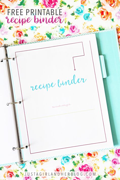 This free printable recipe binder will help you organize your favorite recipes all in one place so you can always find the one you're looking for! Recipe Binder Categories List, Scrapbooking Recipes, Recipe Binder Printables, Diy Recipe Binder, Binder Printables Free, Home Organization Binders, Printable Calendar Pages, Recipe Organizer, Diy Cookbook