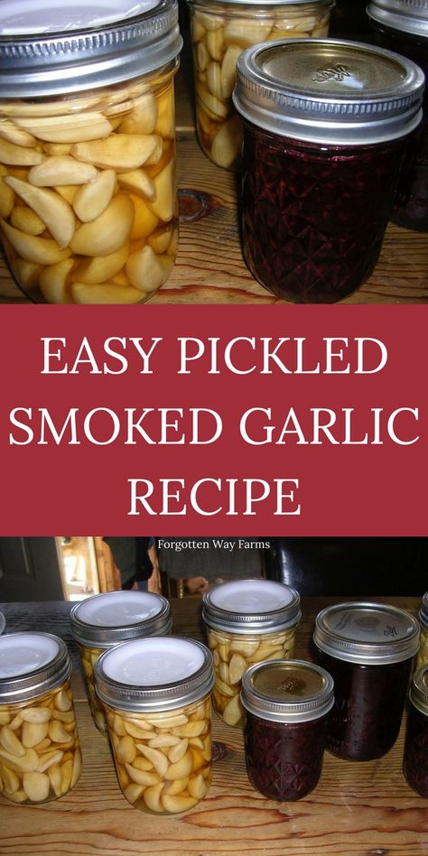 You will love this recipe for pickled smoked garlic, it is beyond good :) Easy recipe for canned pickled smoked garlic. Canned Garlic, Roast Mashed Potatoes, Zucchini Carrot Fritters, Marinated Garlic, Garlic Pickled, Pickled Recipes, Carrot Fritters, Smoked Garlic, Plant Garlic