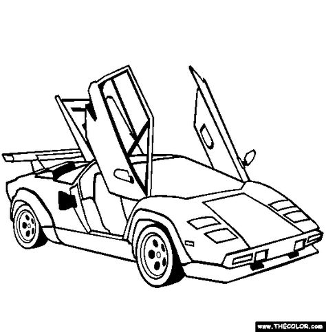 Lamborghini Countach Coloring Page | Free Lamborgh Lamborghini Countach Tattoo, Lamborghini Countach Drawing, Lamborghini Tattoo, Lamborghini Coloring Pages, Cars Coloring, Cartoon Style Drawing, Cars Coloring Pages, Lamborghini Cars, Lamborghini Countach