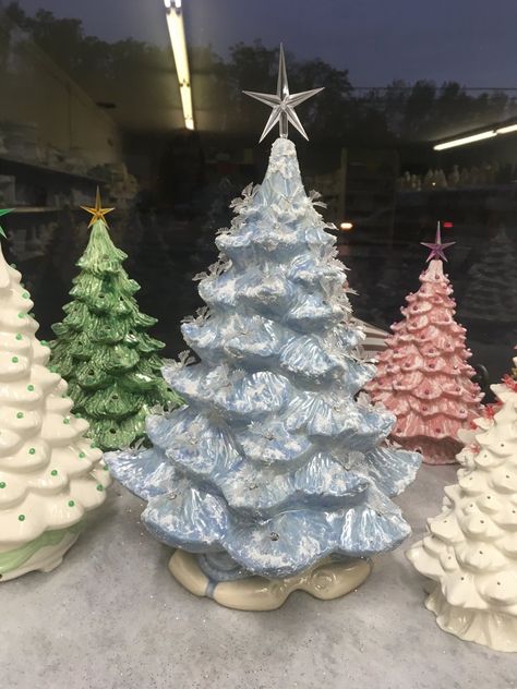 River Craft, Unusual Christmas Decorations, Ceramic Trees, Antique Christmas Tree, Vintage Ceramic Christmas Tree, Ready To Paint Ceramics, Ceramic Tree, Holiday Trees, Tabletop Christmas Tree