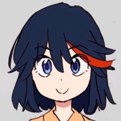 Ryuko Matoi, Me When, Anime Character, Anime, Blue