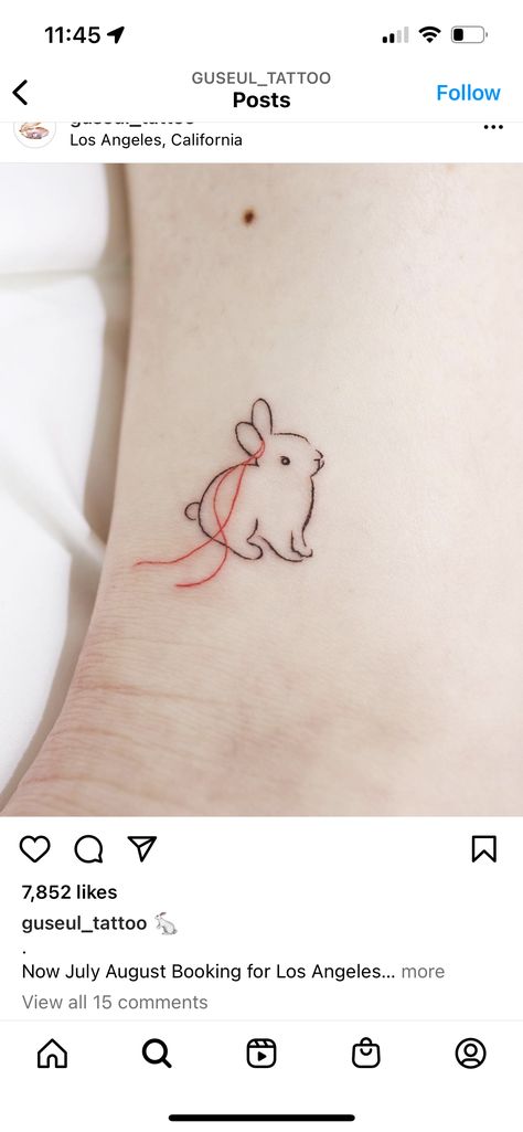 Mini Rabbit Tattoo, Dutch Bunny Tattoo, Three Rabbits Tattoo, Bunny Matching Tattoo, Hunny Bunny Tattoo, Bunny Paw Tattoo, Bunny Line Tattoo, Rabbit Outline Tattoo, Matching Bunny Tattoos