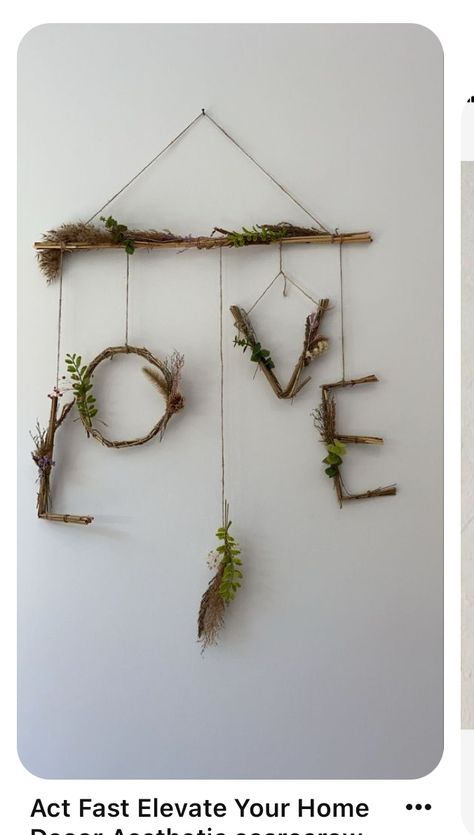 Takken Decor, Twig Crafts, Driftwood Art Diy, Twig Art, Deco Champetre, Deco Nature, Craft Room Decor, Driftwood Crafts, Diy Projects On A Budget