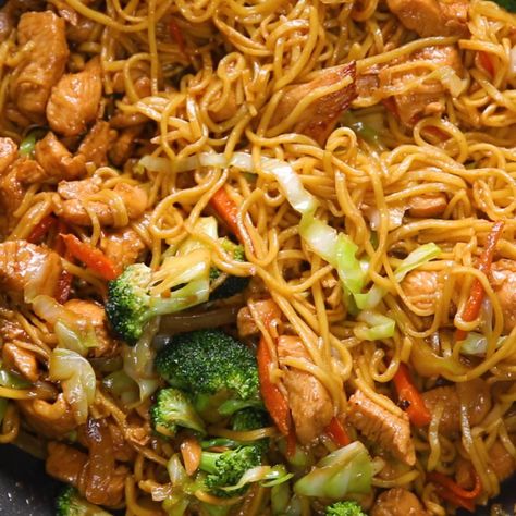 Featuring Beef & Broccoli Chow Mein, Veggie-Packed Chow Mein, Honey-Garlic Shrimp Chow Mein and Chicken Teriyaki Chow Mein