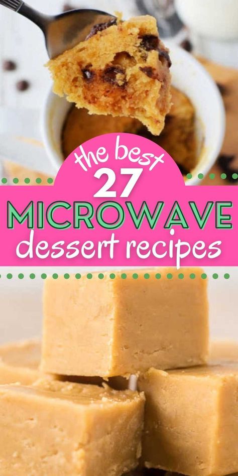 Microwave Recipes In A Cup, Microwave Dessert For One, Desserts To Make In The Microwave, Microwave Cup Desserts, Simple Microwave Desserts, Sweet Microwave Recipes, Microwave Treats Easy, Easy Dessert With Few Ingredients, Quick Dessert For Two