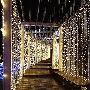 Outdoor Nativity Scene, Fairy Lights Wedding, Outdoor Nativity, Christmas Wedding Decorations, Led Curtain Lights, Led Curtain, Patio String Lights, Curtain String Lights, Icicle Lights