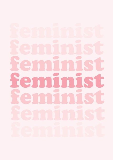 Do It Aesthetic, It Aesthetic, Girl Power Art, Feminism Art, Feminism Quotes, Women Feminism, Pink Wall Decor, Feminist Gift, Pink Quotes