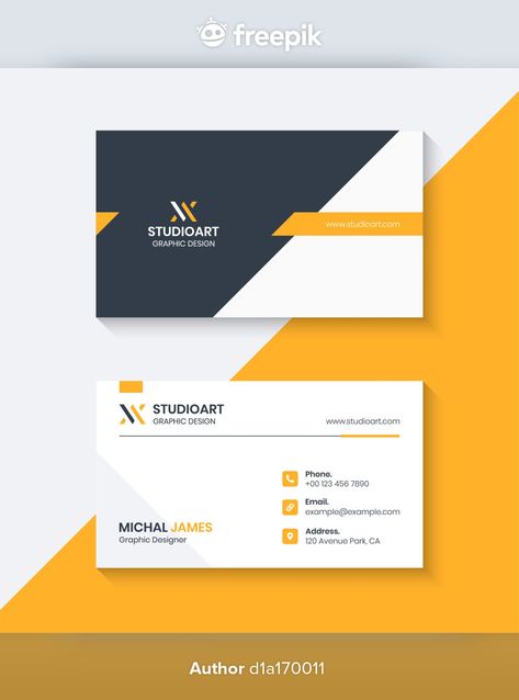 Design For Business Cards, Business Card Design Front Only, Company Visiting Cards Design, Bussniss Card Design, Visiting Card For Graphic Designer, Elegant Name Card, Best Visiting Card Design, Professional Visiting Card Design, Corporate Name Card