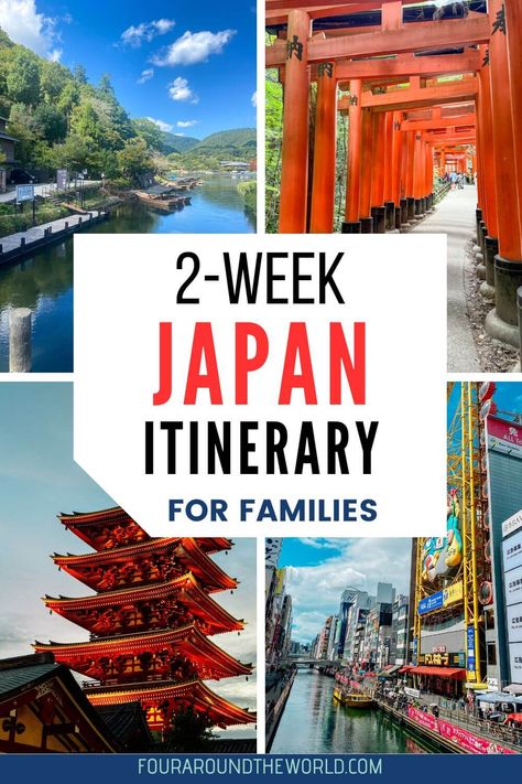 Looking for the ultimate 2 week Japan itinerary? We’ve got you covered with the best Japan itinerary for families! Explore the top places to visit in Japan and tips for an amazing Japan travel itinerary. Whether you’re spending 2 weeks in Japan or planning a shorter stay, our guide makes your trip stress-free. One Week In Japan, 4 Days In Japan, 2 Week Japan Itinerary, Japan Itinerary With Kids, Two Weeks In Japan, Family Trip To Japan, Japan In August, Japan Itinerary Two Weeks, Japan Trip Planning