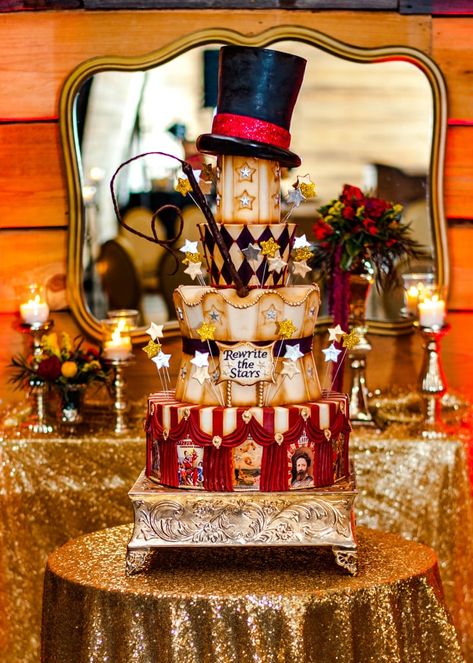 The Greatest Showman Wedding Ideas Greatest Showman Wedding, Circus Cakes, Circus Vintage, Vintage Circus Party, Wedding Captions For Instagram, Circus Cake, Vintage Halloween Photos, Wedding Captions, Circus Wedding