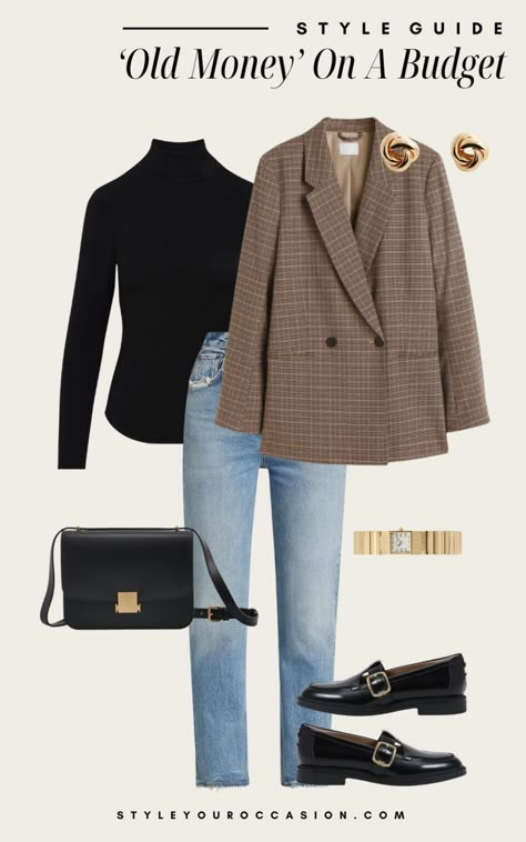 How To Dress 'Old Money' On A Budget: Fall & Winter [2024] Old Money Style Fall 2024, Fall Styles For Women 2024, Fall 2024 Work Outfits, How To Wear A Blazer, Old Money Autumn Outfits, Casual Winter Work Outfits For Women, Outfit Fall 2024, Office Fall Outfits, Fall Outfits 2024 Women