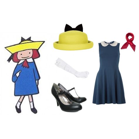 "Madeline" by kaylievan on Polyvore Madeline Family Costume, Marnie Cromwell Costume, Madeline Character Costume, Madeline Character, Madeline Costume, Do It Yourself Costumes, Intermediate French, French Clothes, Storybook Character Costumes