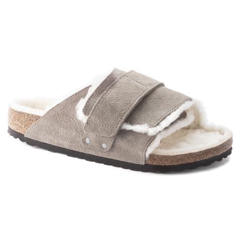 Birkenstock Kyoto, Birkenstock Boston Shearling, Birkenstock Styles, Black Birkenstock, Two Strap Sandals, Birkenstock Women, Calf Muscles, Shoe Company, Black Leather Sandals