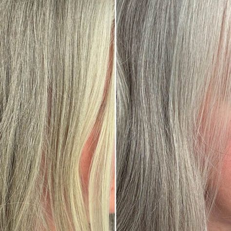 Get rid of brassy hair and get tons of volume with Quicksilver Hair Clay.     #grayhair #grayhaircare #silverhaircare #removebrassiness How To Remove Yellow From Gray Hair, What Causes Gray Hair, Clay Hair Mask, Grey Hair Care, Brassy Hair, Purple Shampoo And Conditioner, Hair Clay, Grey Hair Inspiration, Beautiful Gray Hair