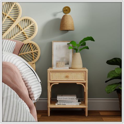 Liner - Kouboo Unique Home Decor Cane Bedside Tables, Wicker Nightstand, Rattan Bedside Table, Sunroom Furniture, Wicker Bedroom, Rattan Headboard, Bachelors Chest, Rattan Table, Rattan Dining Chairs