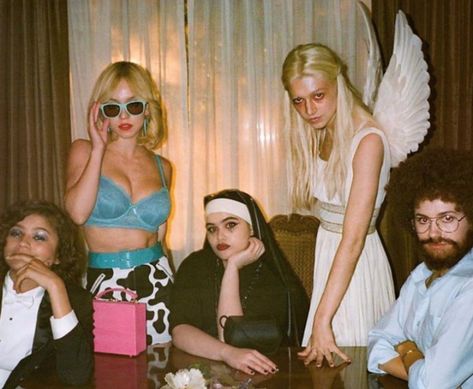 An Angel, A Group, A Table, Angel, Halloween