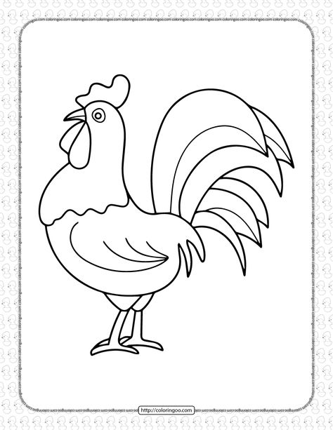 Chicken Clipart Black And White, Chicken Outline, Carrot Drawing, Chicken Coloring Pages, Cartoon Rooster, Bordados Tambour, Chicken Drawing, Chicken Coloring, Zestaw Ikon