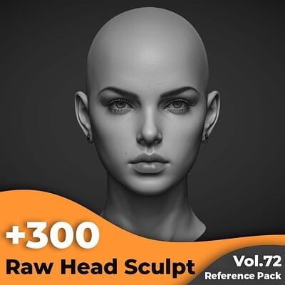 ArtStation - +350 Gypsy Female Head Sculpt References(4k), Tika Art 3d Head Reference, Female Head Reference, Head Anatomy, Face Anatomy, Photorealistic Rendering, Sculpture Head, Digital Sculpting, Motion Capture, Female Head