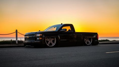 Custom Silverado – Chevrolet Silverado with lowered suspension. Low Trucks Wallpaper, Truck Wallpaper Iphone, Trucks Wallpaper, Chevy Trucks Lowered, Custom Silverado, Truck Wallpaper, Single Cab Trucks, Chevy Diesel Trucks, Chevy Trucks Silverado