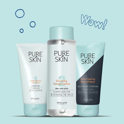 Pure Skin Oriflame, Acne Remove, Pure Skin, Black Heads, Peel Off Mask, Skin Pores, Remove Acne, Salicylic Acid, Fantasy Landscape