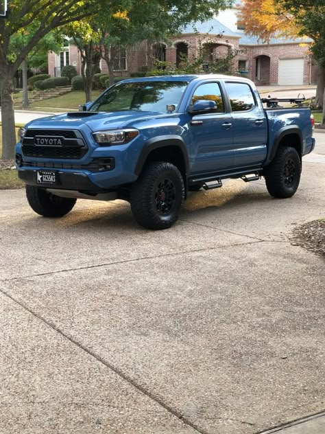 Toyota Trucks Tacoma, Blue Toyota Tacoma, Trd Pro Tacoma, Blue Tacoma, Toyota Tacoma Sport, Toyota Tacoma Lifted, Overland Tacoma, Tacoma Trd Sport, Tacoma Build