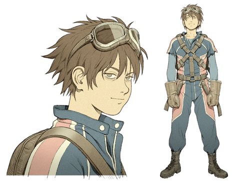 Goggles Drawing, Tatsuyuki Tanaka, Aviator Goggles, Clothes Reference, Storyboard Artist, 캐릭터 드로잉, Wow Art, 판타지 아트, Character Design Male