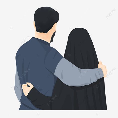 Muslim Couple, Husband And Wife, Png Clipart, Transparent Background