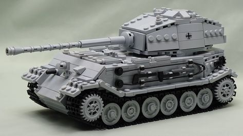 VK 45.02 (P) ausf. B Army Lego, Lego Tank, Lego Warhammer, Lego Diorama, Lego Gears, Space Lego, Lego Tanks, Lego Stickers, Lego Soldiers