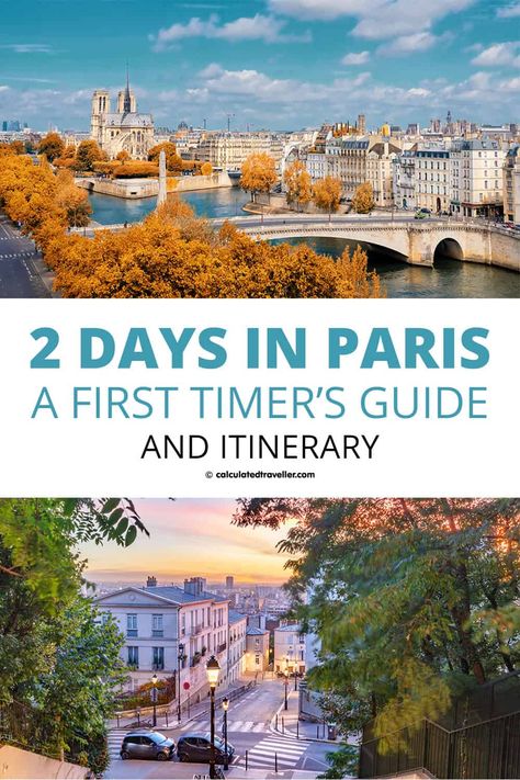 France Cities, Two Days In Paris, Beginner Backpacking, France Itinerary, Paris Itinerary, Paris Travel Tips, Paris France Travel, France Travel Guide, Paris Travel Guide