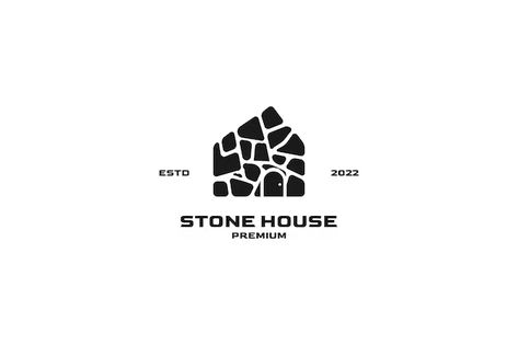 Minimal Graphic Design, Painting Logo, Flat Logo, Flat Stone, House Logo, Vector Icons Illustration, House Illustration, House On The Rock, Rock Pools