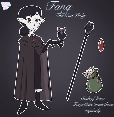 FANG THE BAT LADY 🦇 🧛‍♀️, . She’s a wild witch like eda , but will be captured in the episode “ agony of a witch “ with the other wild… Toh Eda Redesign, Palismen Toh Oc, Eda Clawthorne Character Design, The Owl House Oc, Owl Lady Eda, The Owl House Season 3 Character Design, Toh Witches Among Humans, Lps Drawings, Element Symbols