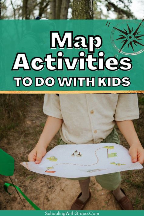 When I was younger, I collected maps. Road Maps, those state maps from visitor centers, zoo maps… I collected all the maps! I loved to pour over them and figure out where things were, where I might want to go and who I might know living in a particular place. Maps are not just pieces … Map Activities for Kids Read More » Prek Map Activities, Maps Activities For Kids, Map Activities For Kindergarten, How To Make A Map, Map Activities For Kids, Teaching Map Skills, Community Map, Map Building, Teaching Maps