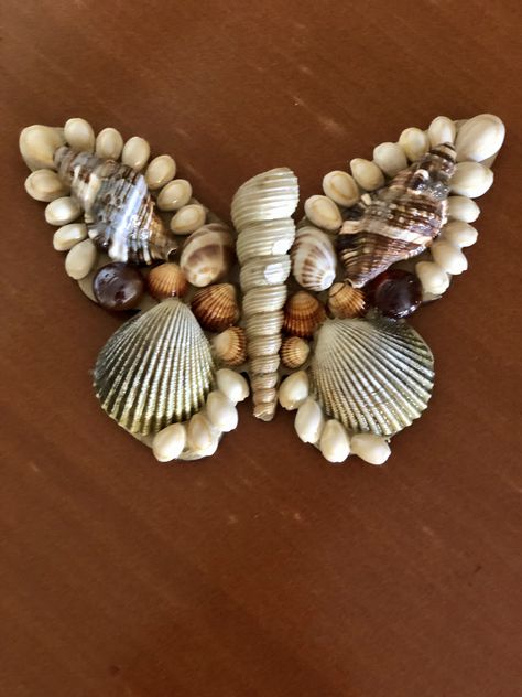 Sea Shell Butterfly, Butterfly Shells Art, Seashell Butterfly Shell Art, Butterfly Seashell Art, Sea Shells Decor Ideas, Sea Shells Diy Decor Craft Ideas, Sea Shells Art, Sea Shell Crafts Diy Decor, Shell Crafts Seashells Diy Ideas