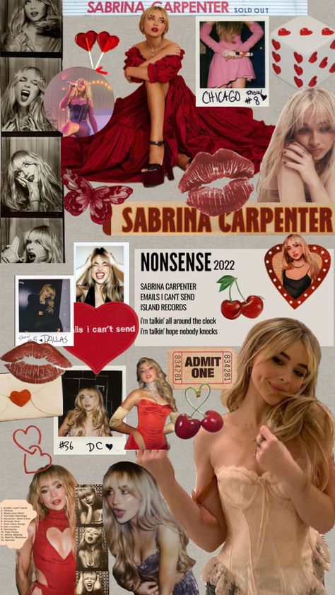 Sabrina Carpenter Board Sabrina Carpenter Sister, Sabrina Carpenter Album, Sabrina Carpenter Style, Sabrina Carpenter Outfits, Dark Red Wallpaper, Music Journal, Celebrity Wallpapers, Red Wallpaper, Cute Profile Pictures