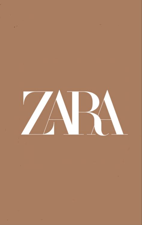 Zara Logo Aesthetic, Zara Logo Design, Zara Wallpapers, Zara Closet, Zara Logo, Fashion Logo Design Inspiration, Shopping Logo, Widget Iphone, Customer Profile