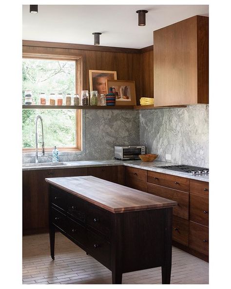 First real pic of our new kitchen.  We took inspiration from the original kitchen as well as other midcentury classics.  Our goal was to… Townhome Ideas, Hood Design, Cle Tile, Kitchen Refresh, Ski House, Fabulous Kitchens, Mid Century Modern Kitchen, All White Kitchen, Mid Century Kitchen