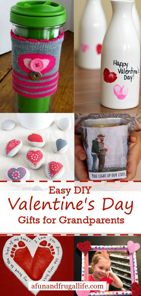 Our list of Easy DIY Valentine's Day Gifts for Grandparents includes crafts that are perfect for all ages and will put a smile on any grandparent's face this Valentine's Day. #valentinesday #giftideas #grandparentsgift Valentines For Grandparents, Diy Easy Gifts, Grandparents Diy, Grandparents Valentines, Gifts Grandparents, Best Gifts For Grandparents, Homemade Birthday Gifts, Grandparents Day Crafts, Galaxy Slime