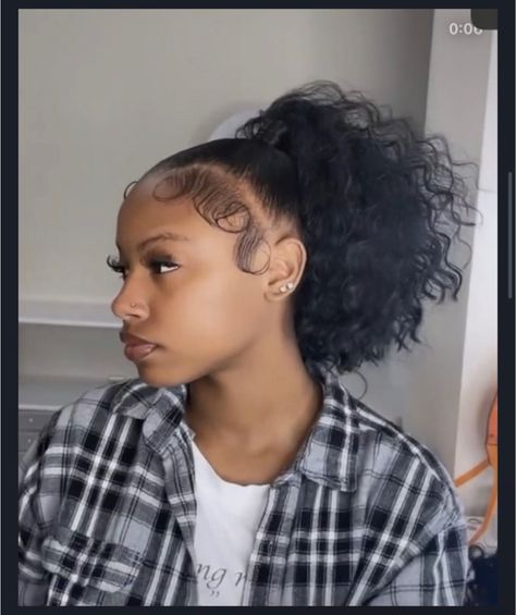 Amazing Braids, Sleek Braided Ponytail, High Ponytail Hairstyles, Weave Ponytail Hairstyles, Braided Hairstyles For Black Women Cornrows, Sleek Ponytail Hairstyles, Black Ponytail Hairstyles, Birthday Hairstyles, Quick Natural Hair Styles