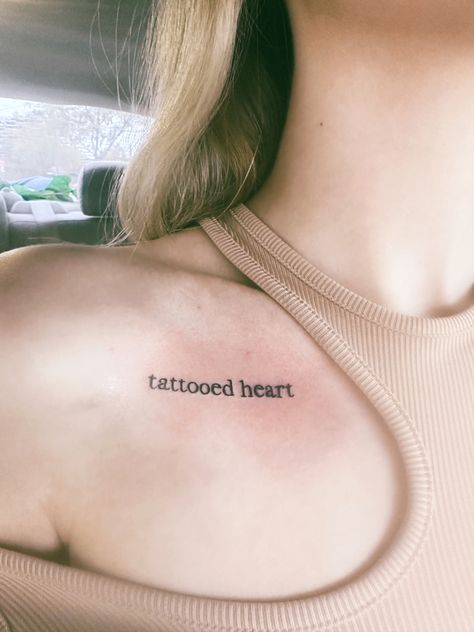 Tattooed Heart Ariana Grande Tattoo, Small Ariana Grande Inspired Tattoos, Ariana Grande Song Tattoos, Ariana Lyrics Tattoo, Tattoo Ideas Ariana Grande, Ariana Grande Tattoos Inspired Lyrics, Ariana Grande Lyric Tattoos, Ariana Inspired Tattoos, Ariana Grande Tattoos Inspired