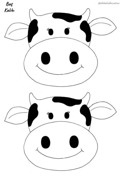 Cow Template Free Printable, Cow Template, Farm Classroom Theme, Printable Cow, Farm Activities Preschool, Farm Theme Preschool, Cow Craft, Farm Animal Crafts, Farm Preschool