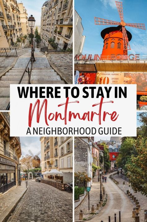 Planning your Paris itinerary? Find out where to stay in Montmartre with our detailed neighborhood guide. This Paris France gem offers some of the best Paris hotels, restaurants, and must-do attractions. Whether you're traveling to France for the first time or a frequent visitor, our Paris travel tips will help you make the most of your visit to Montmartre, one of the best places to go in France. Traveling To France, Best Paris Hotels, Nature Destinations, Travel Paris, Paris Itinerary, Paris Travel Tips, France Travel Guide, Paris Travel Guide, Neighborhood Guide